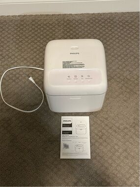 Philips White UV-C Disinfection Box User Manual Sheet